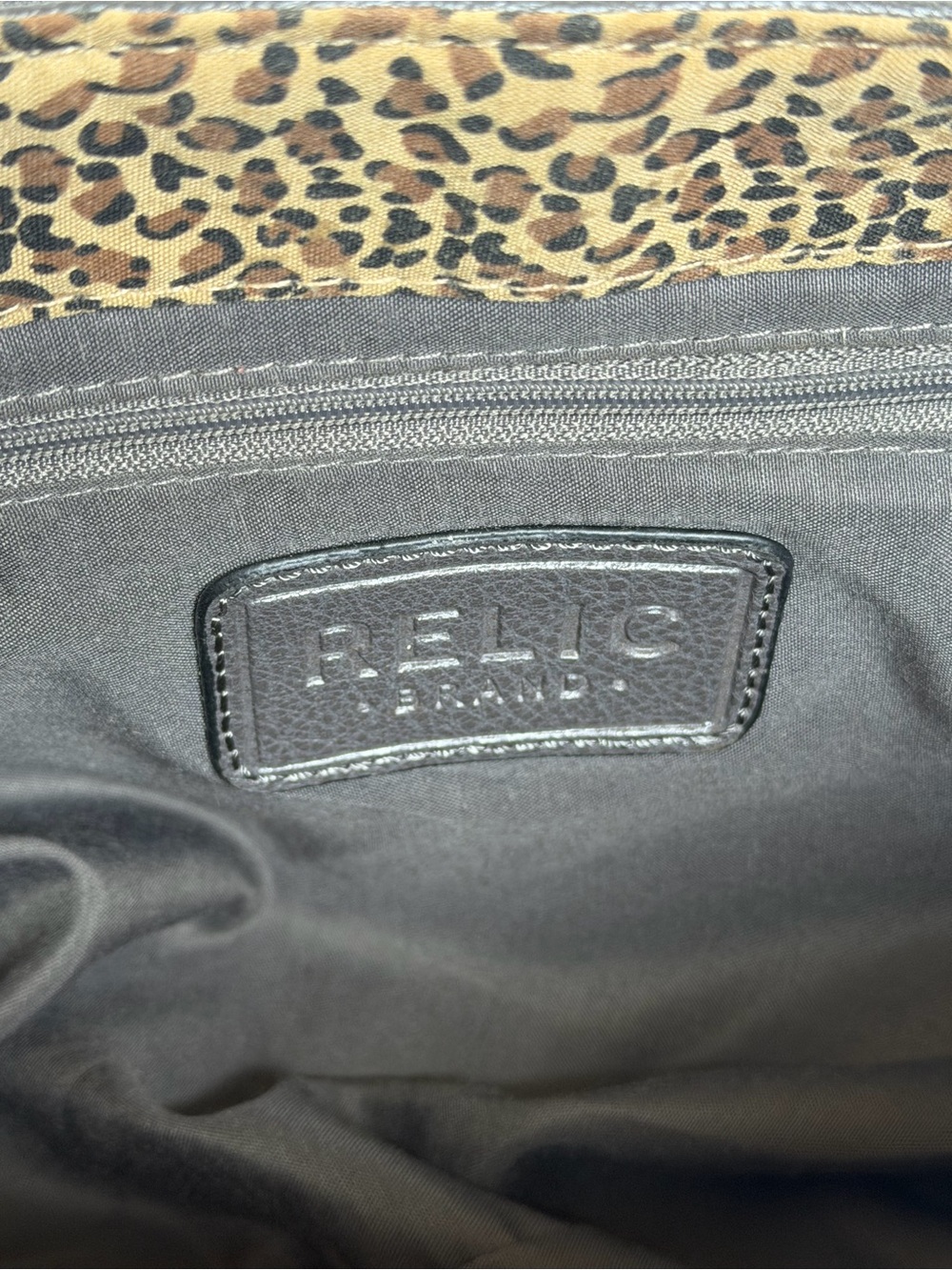 Relic by Fossil Gray Ruched Hobo Bag with Braided Strap - Picture 6 of 7